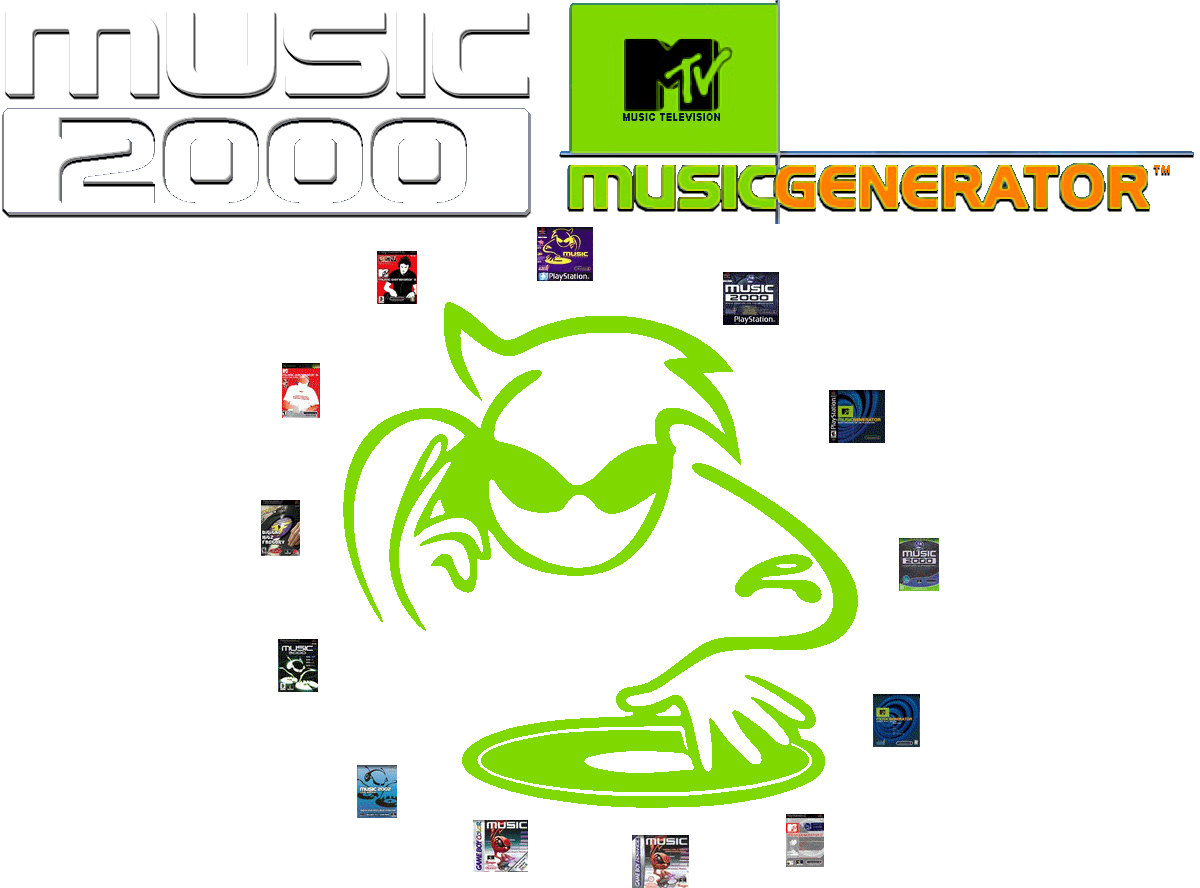 Music 2000 logo and box arts